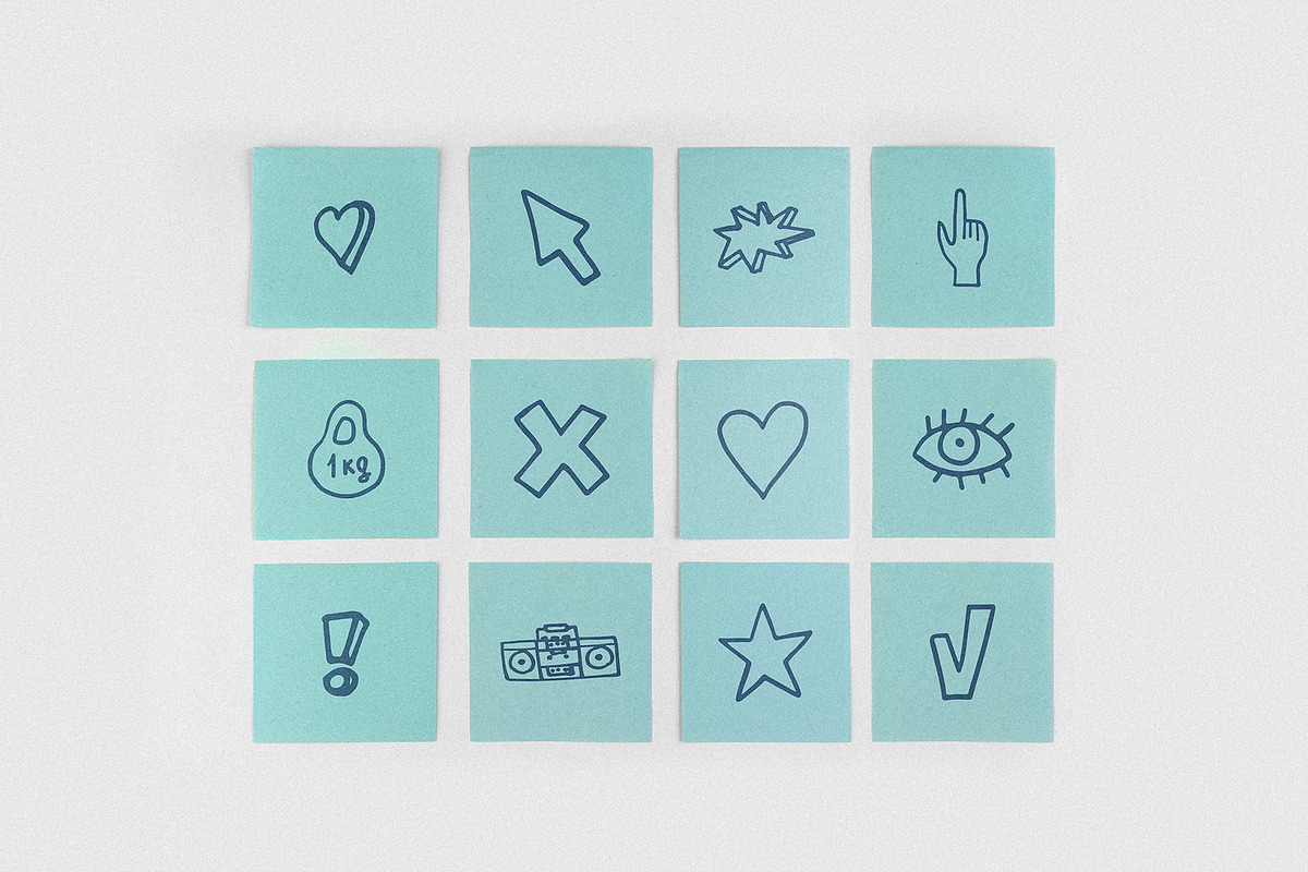 13 Hand Drawn Illustrations, an Outline Icon by CuteDreamyDesign (Photo 5 of 8)