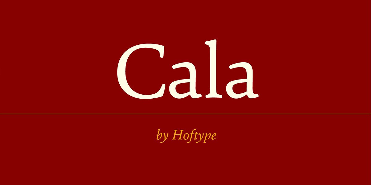 Cala, a Serif Font by Hoftype (Photo 1 of 6)
