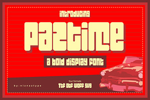 PAZTIME - A Bold Display Font