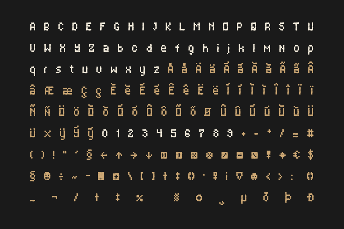 Dead Meal - Hand Drawn Pixel Font. preview 2