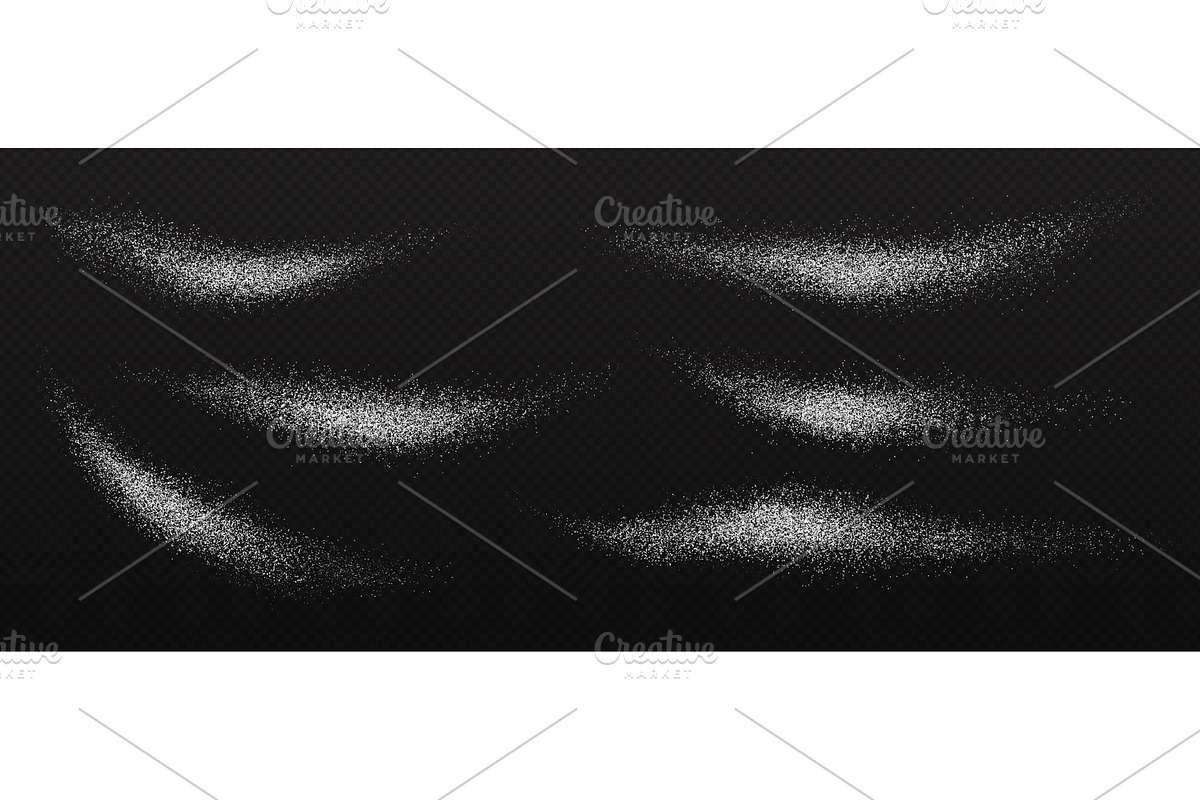 Salt sugar snow or flour powder, a Food Illustration by Vector Tradition