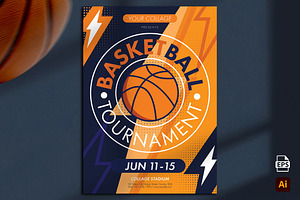 Basketball Tournament Flyer, a Flyer Template by Aarley Kaiven