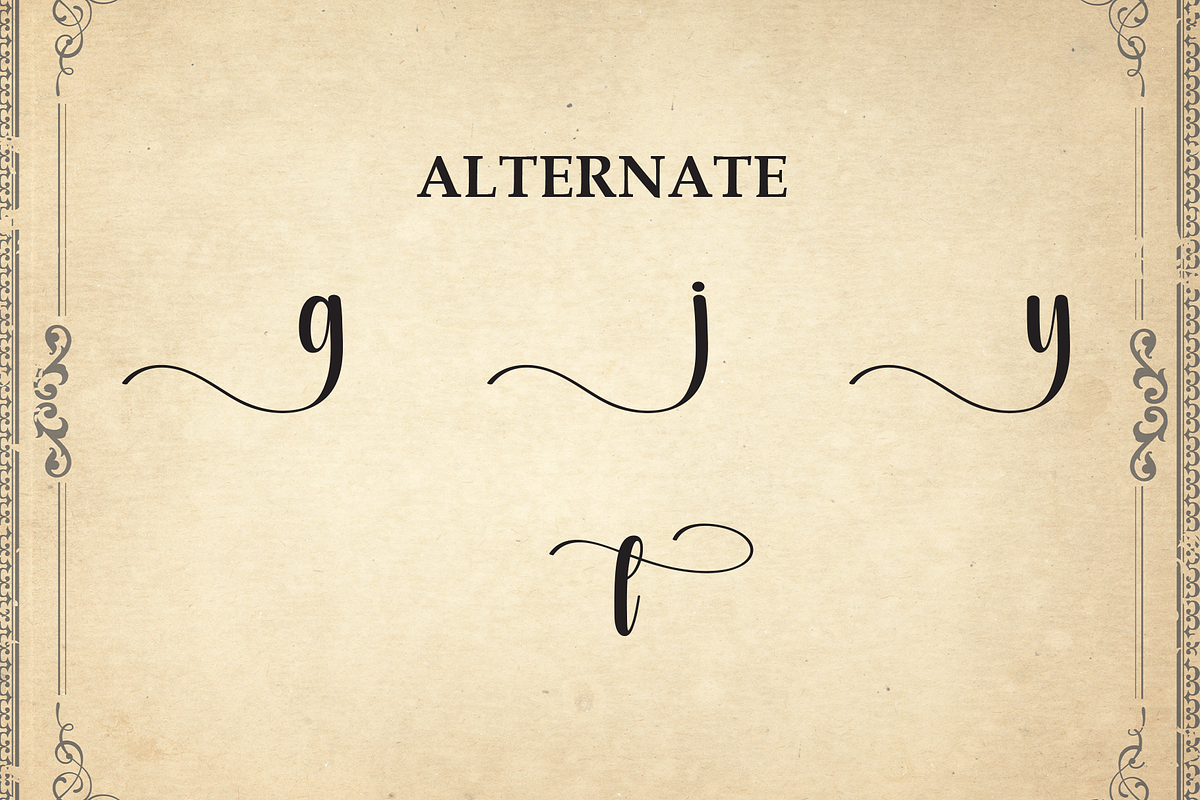 Vintage | Script Font, a Handwritten Font by Scratchones (Photo 8 of 9)