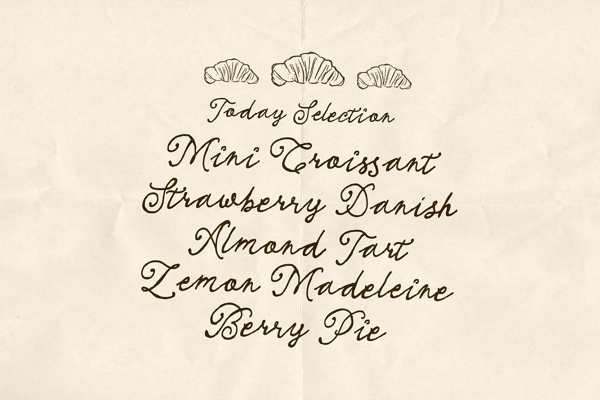 La Rose Pastry, a Script Font by Eko Bimantara (Photo 2 of 9)