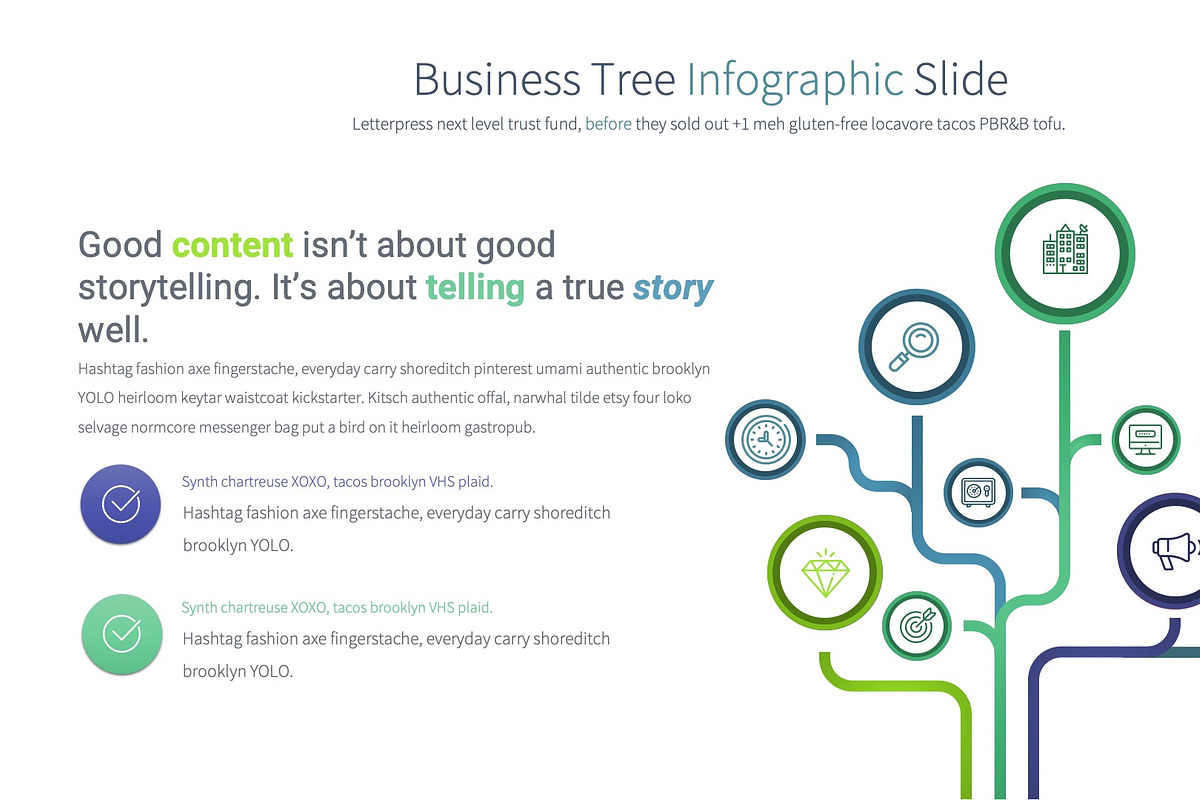 Business Tree PowerPoint Infographic, a Presentation Template by Pulsecolor
