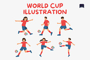 World Cup Football Illustration Set, a Sport Illustration by Claymoon Lab (Thumbnail 4 of 4)