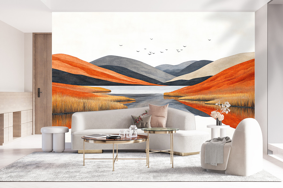 Abstract landscape art wallpaper, a Decorative Illustration by fei long (Photo 6 of 10)