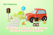 3d Driving  School Illustration Set, a 3D by 35lab (Thumbnail 3 of 6)
