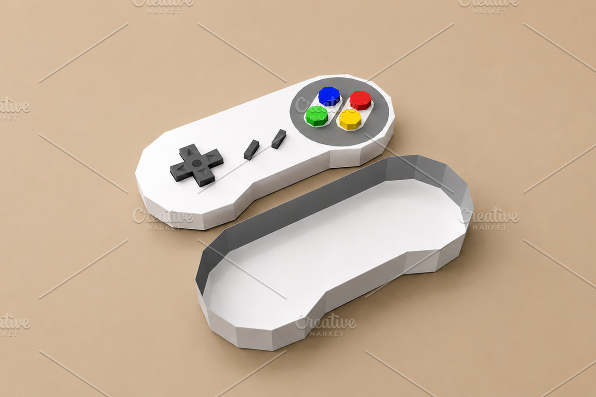 Game controller - 3d papercraft, an Object 3D Model by PAPER amaze (Photo 2 of 3)