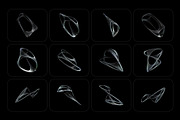 3D Chrome Wireframes - 73 shapes, an Object Graphic by assetpro.design (Thumbnail 6 of 12)
