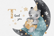 Dreamy Sleeping baby animals, an Animal Illustration by tatiletters (Thumbnail 13 of 13)