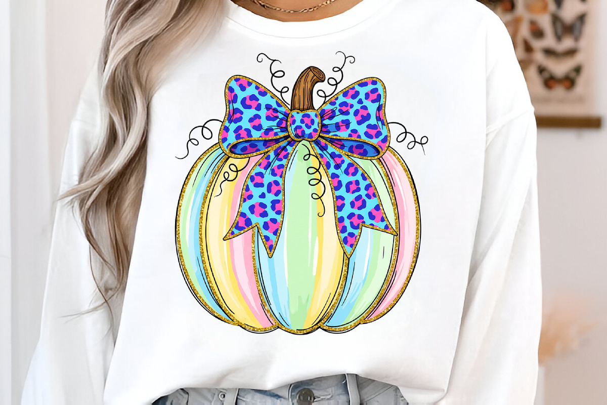 Brushstroke Coquette Glitter Pumpkin, an Illustration by Libby Wishes (Photo 3 of 6)