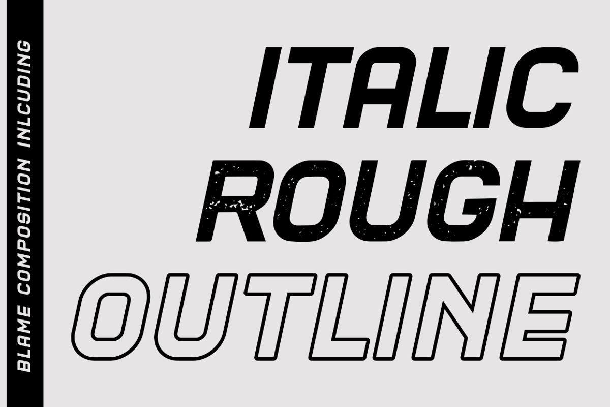 Blame // A Strong Sans and Serif preview 3