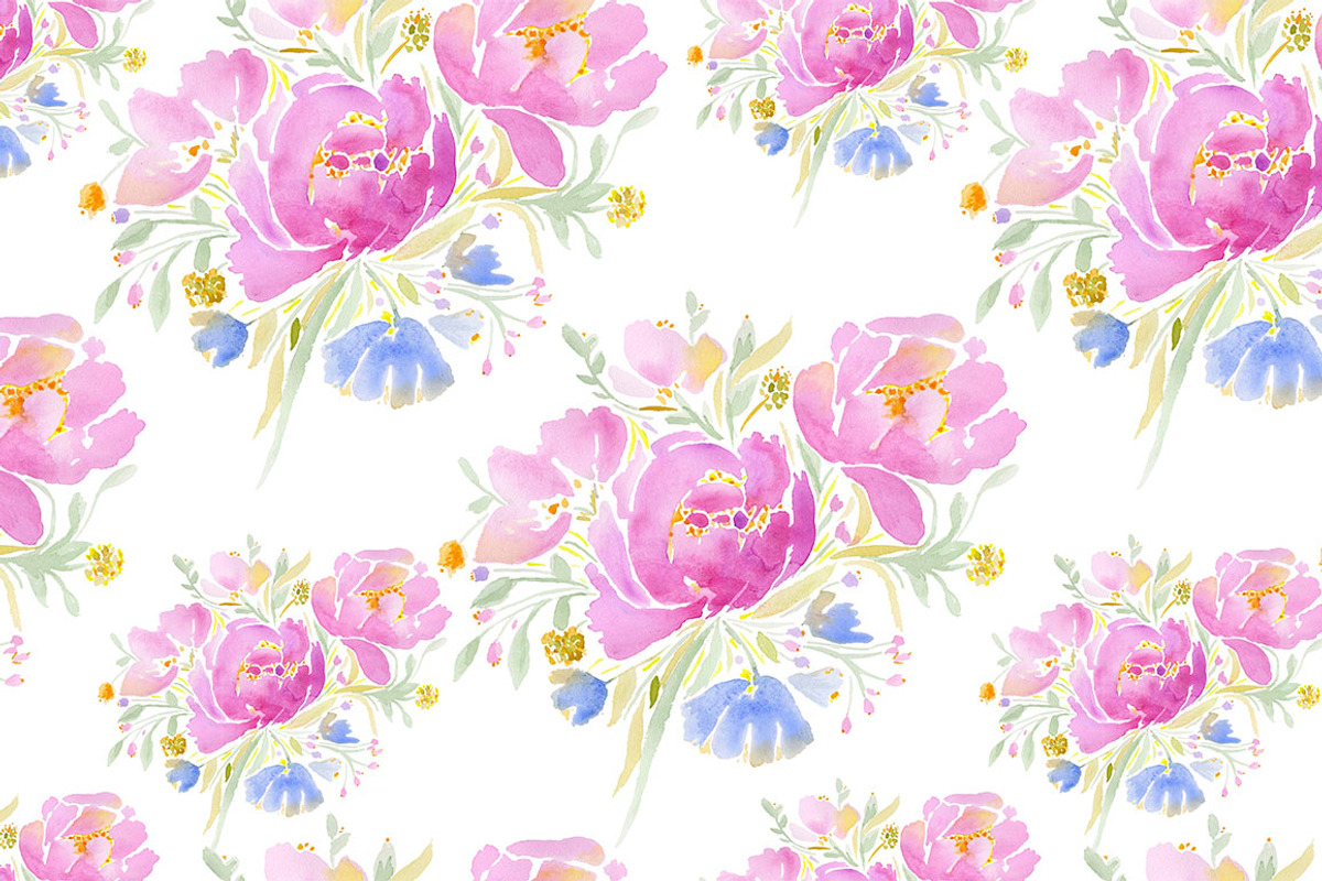 Set with peonies, a Background Graphic by lycka (Photo 2 of 5)