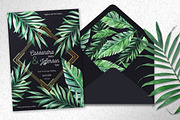 Tropical Midnight Wedding Suite, an Invitation Template by HannaSymo (Thumbnail 3 of 6)