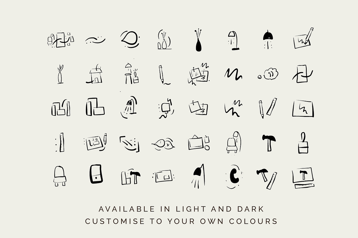Interior Designer Architect Icons, an Outline Icon by CreativeWilderness (Photo 7 of 11)