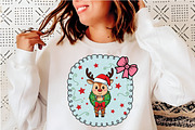 Christmas Coquette Frame Clipart PNG, an Illustration by SinaCreation (Thumbnail 7 of 11)