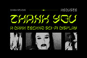 Reduste – Dark Techno Sci-Fi Font, a Sans Serif Font by Drizy (Thumbnail 10 of 10)