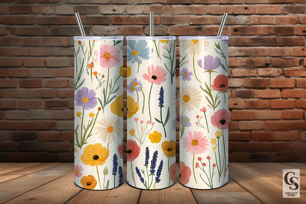 Cottagecore Autumn Embroidery Paper, a Pattern Graphic by Creative Store (Photo 5 of 5)