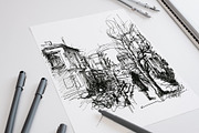 Artist and creative mockup set, a Pens & Pencil Mockup by INTERARTIVITY (Thumbnail 15 of 25)