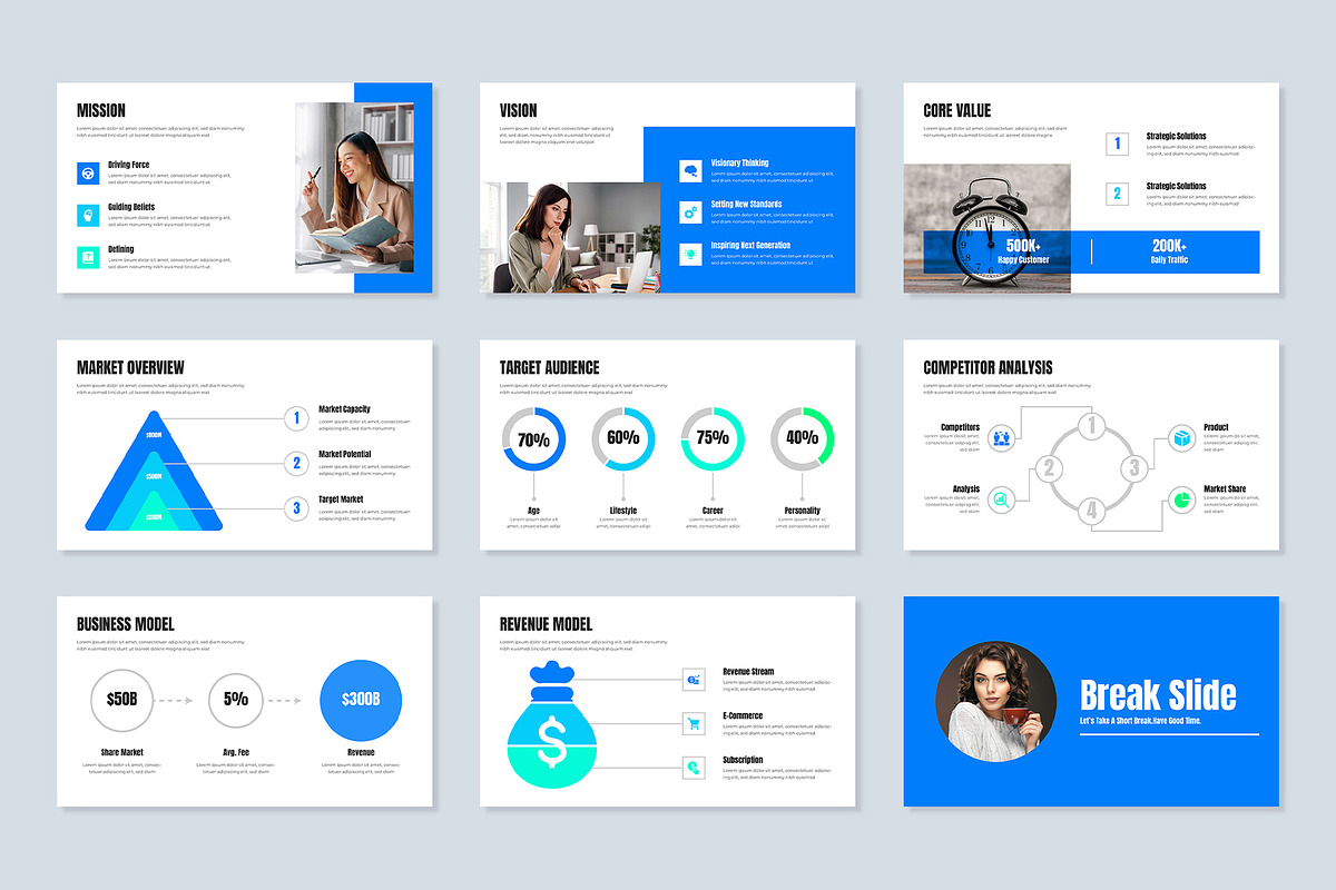 Business PowerPoint Presentation, a Presentation Template by Mighty-Slide (Photo 3 of 5)