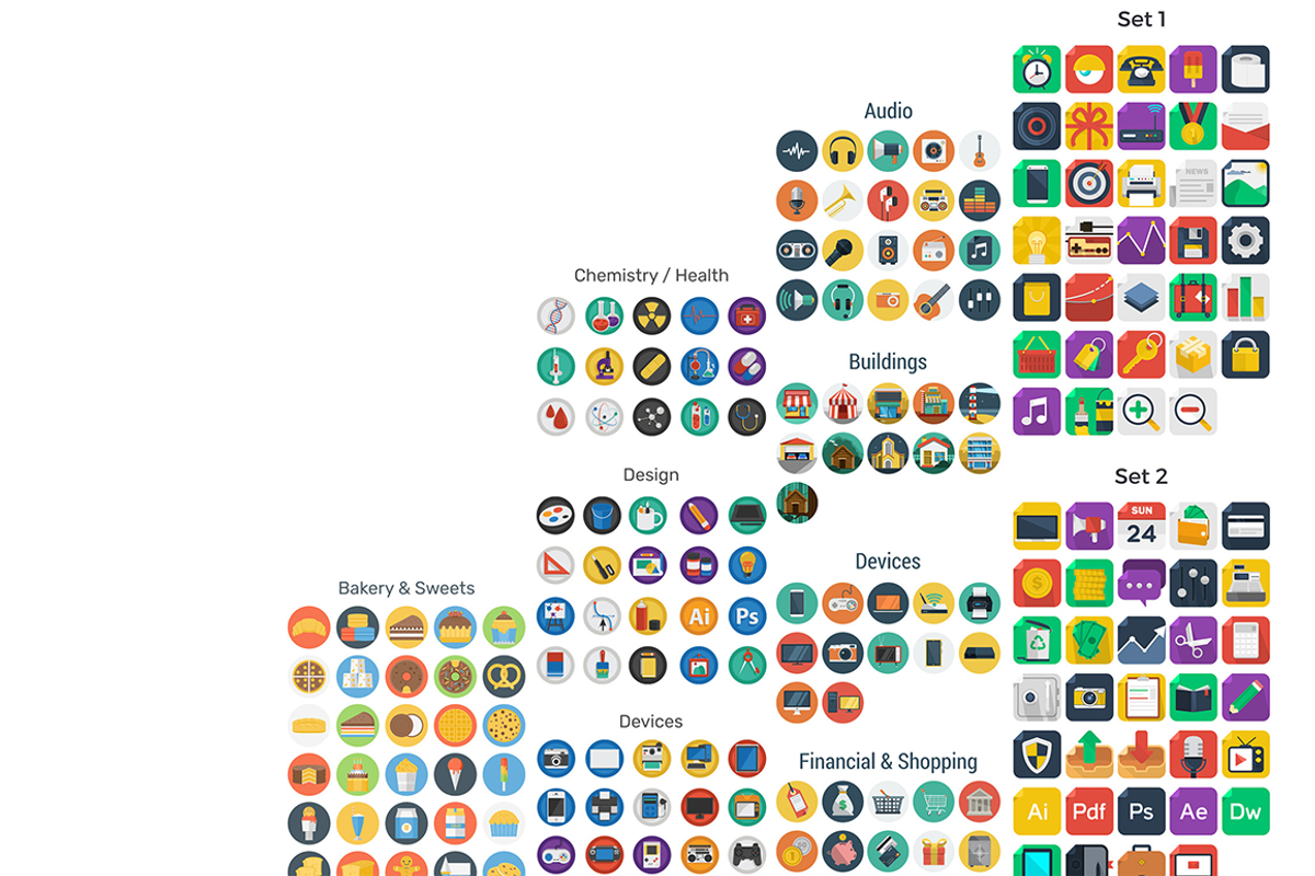 731 Flat Icons, a Solid Icon by Flat Icons (Photo 5 of 7)