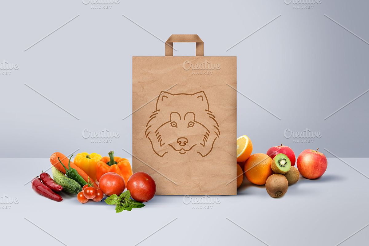 Dog portraits simple line set, an Illustration by pet design shop (Photo 7 of 9)