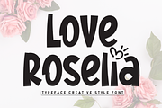 Love Roselia | Script Font, a Script Font by Scratchones (Thumbnail 1 of 9)