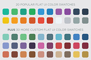 50 flat UI color swatches, a Palette Add-On by Sick Optix (Thumbnail 2 of 4)