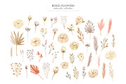 Boho Flowers. Watercolor Collection, a Decorative Illustration by Slastick (Thumbnail 2 of 8)