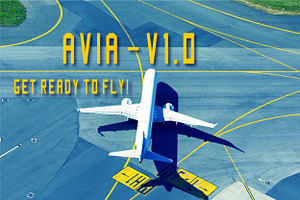 AVIA geometric font