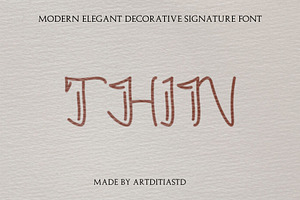 THIN DECORATIVE FONT