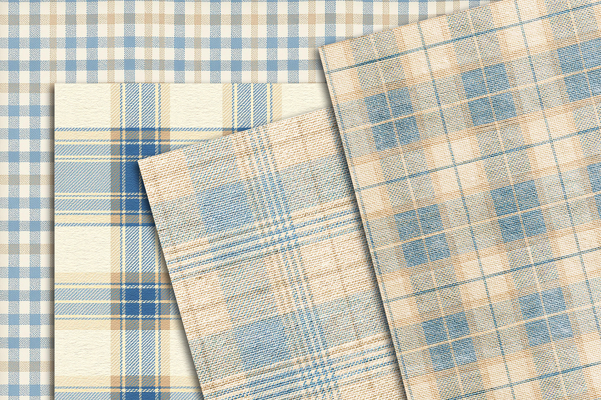 Pastel Plaid Scrapbook Paper Pack, a Pattern Graphic by Area (Photo 11 of 31)
