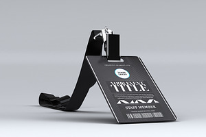 Luxury Black ID Badge