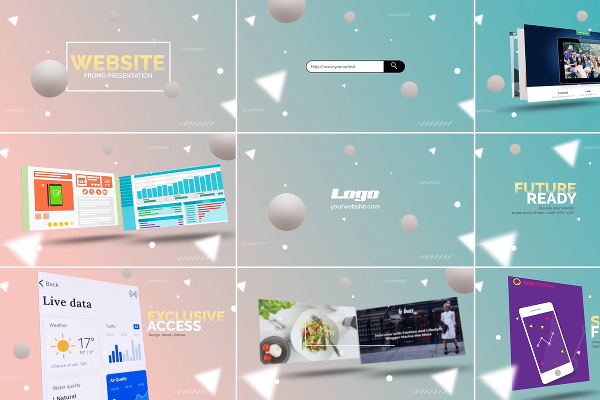 Website Mockup Promo for Davinci, a Templates & Theme by FlashFXbox (Photo 1 of 2)