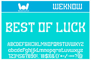 Best of Luck font, a Font by weknow (Thumbnail 1 of 8)