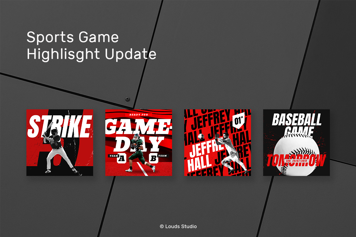 Sports Game Instagram Post, a Social Media Template by Louds Studio (Photo 3 of 7)