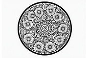 Floral Mandala Vector Bundle Set, an Illustration by Designs_River (Thumbnail 6 of 9)