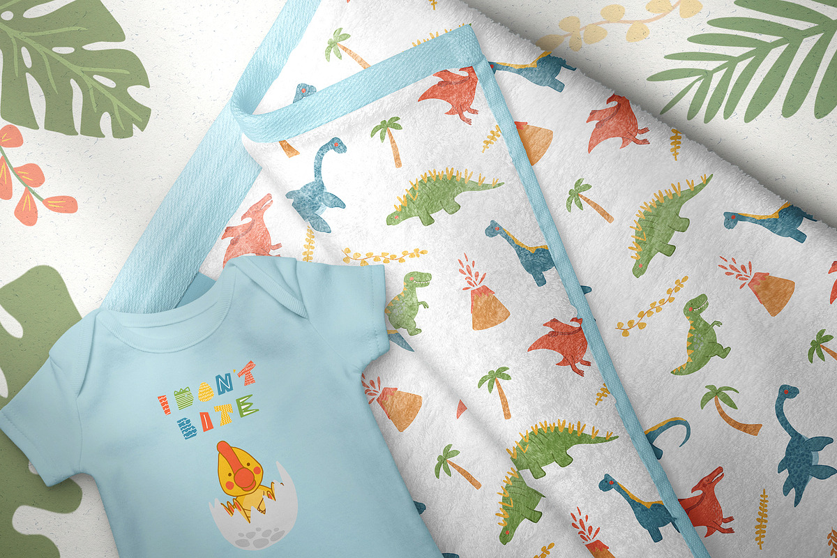 Cute Dinosaurs clipart bundle, an Illustration by ann_etc (Photo 7 of 9)