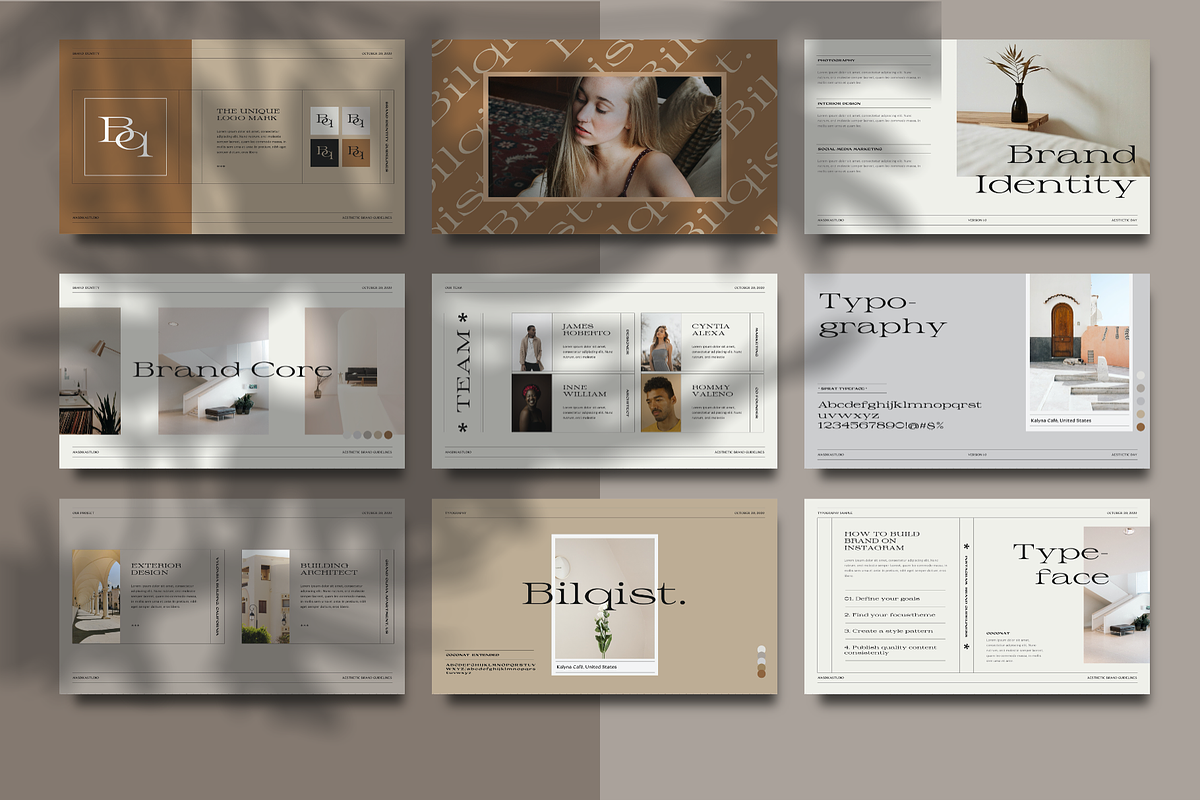 Bilqist - Keynote Brand Guidelines, a Presentation Template by Masdika Studio (Photo 8 of 10)