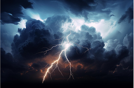 Volatile Rain clouds lightening, a Nature Photo by Ylivdesign