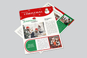 Christmas Newsletter Canva Template, a Stationery Template by LaxmiOwl (Thumbnail 3 of 3)