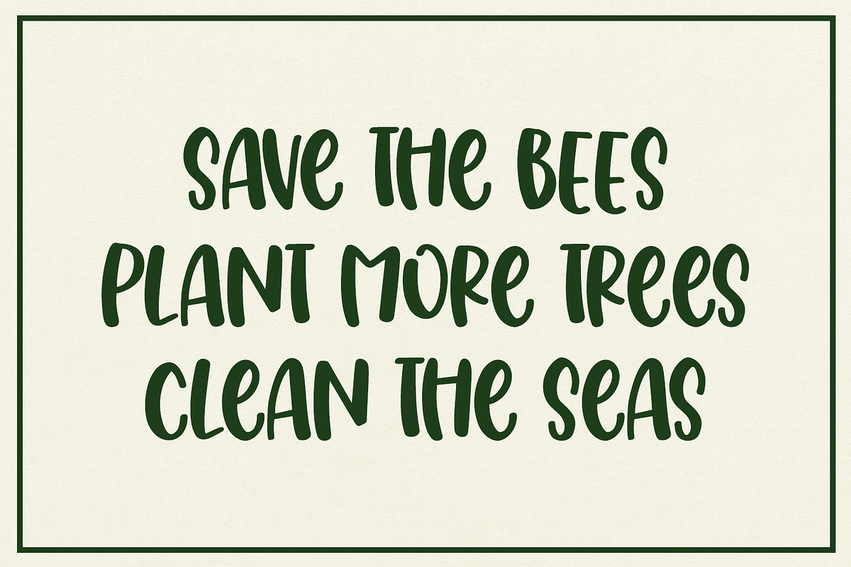 Wild Greens Font, a Handwritten Font by Amber Nest Design (Photo 2 of 7)