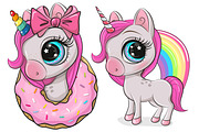 Cute Unicorn Set, an Animal Illustration by Regina Art (Reginast777) (Thumbnail 3 of 3)