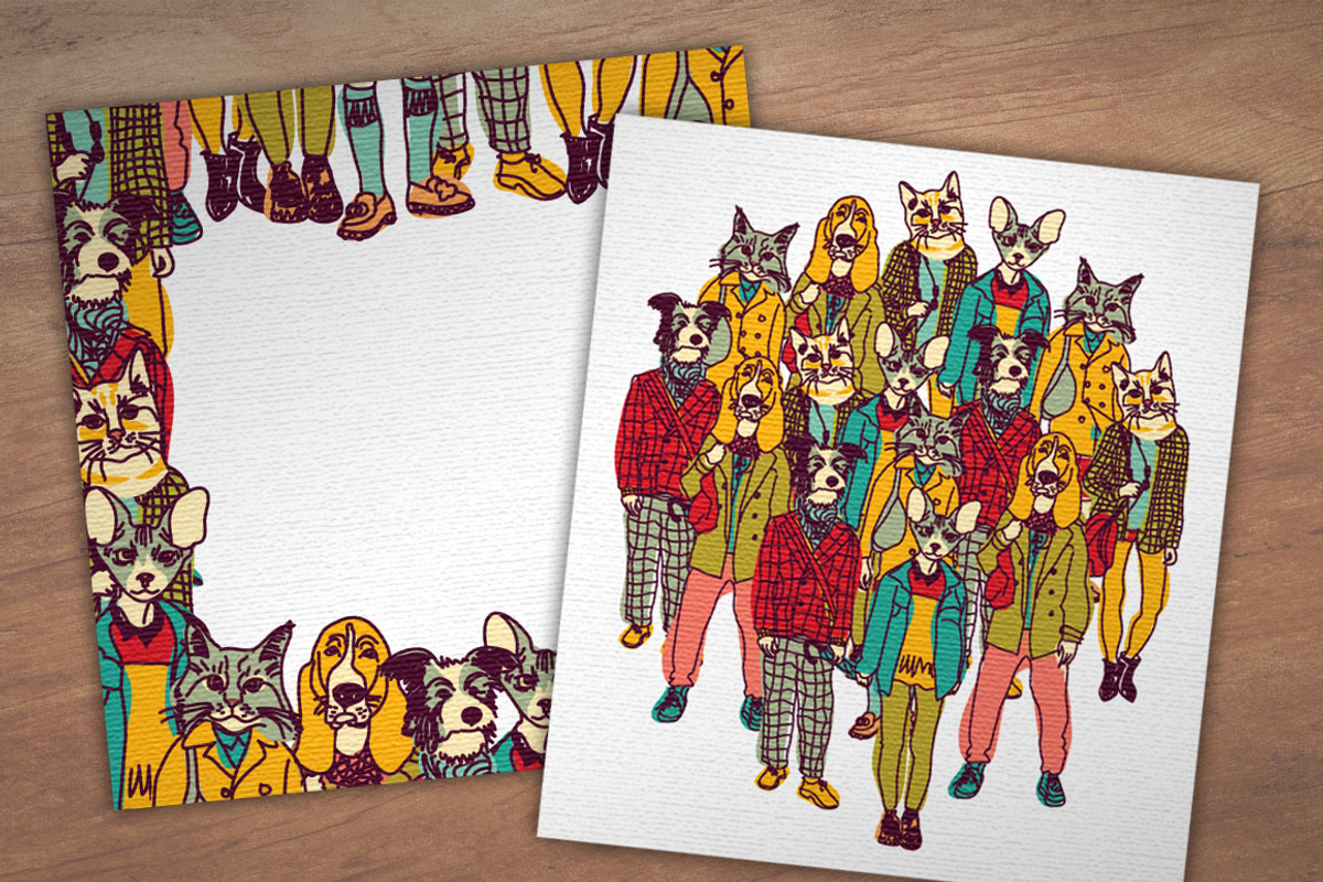 People like animals vector set, an Animal Illustration by Crowhouse (Photo 2 of 6)