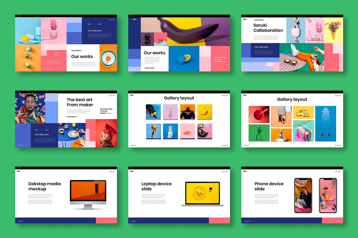 Saruki – Business PowerPoint, a Presentation Template by Dens Creative Studio (Photo 4 of 6)