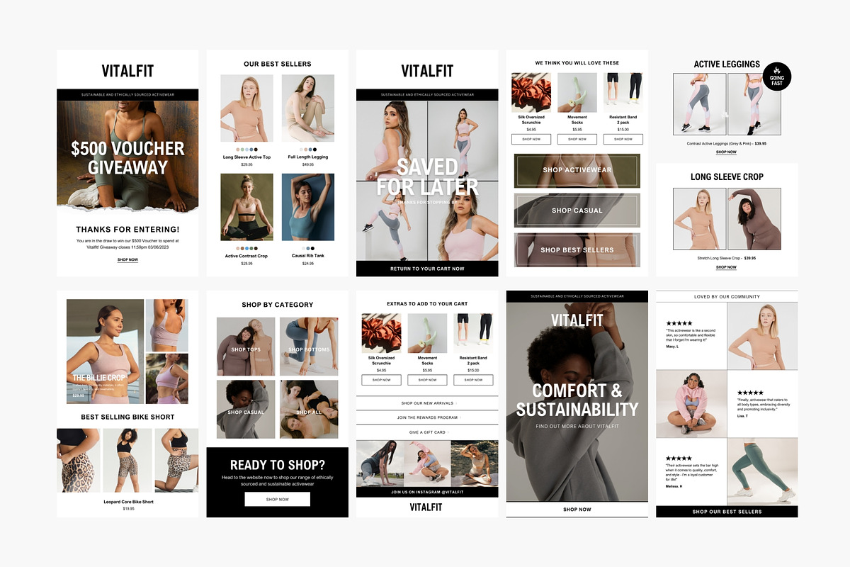 24 Canva Email Template Flow Designs, an Email Template by The Ecommerce Creative (Photo 10 of 11)