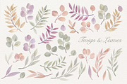 Botanical Harmonious Watercolor Set, a Graphic by NadyaKo (Thumbnail 5 of 7)