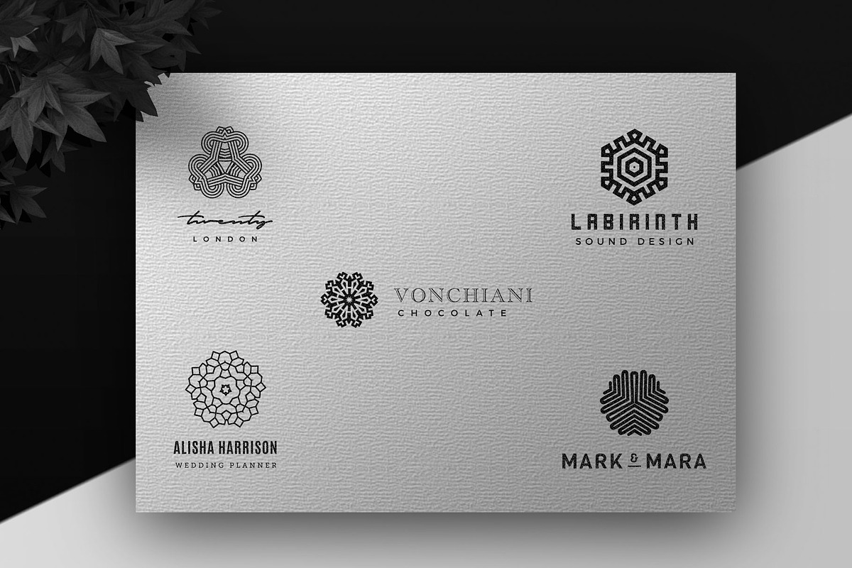 Geometric Logo: Minimalist branding, a Branding & Logo Template by Nues Design (Photo 12 of 22)