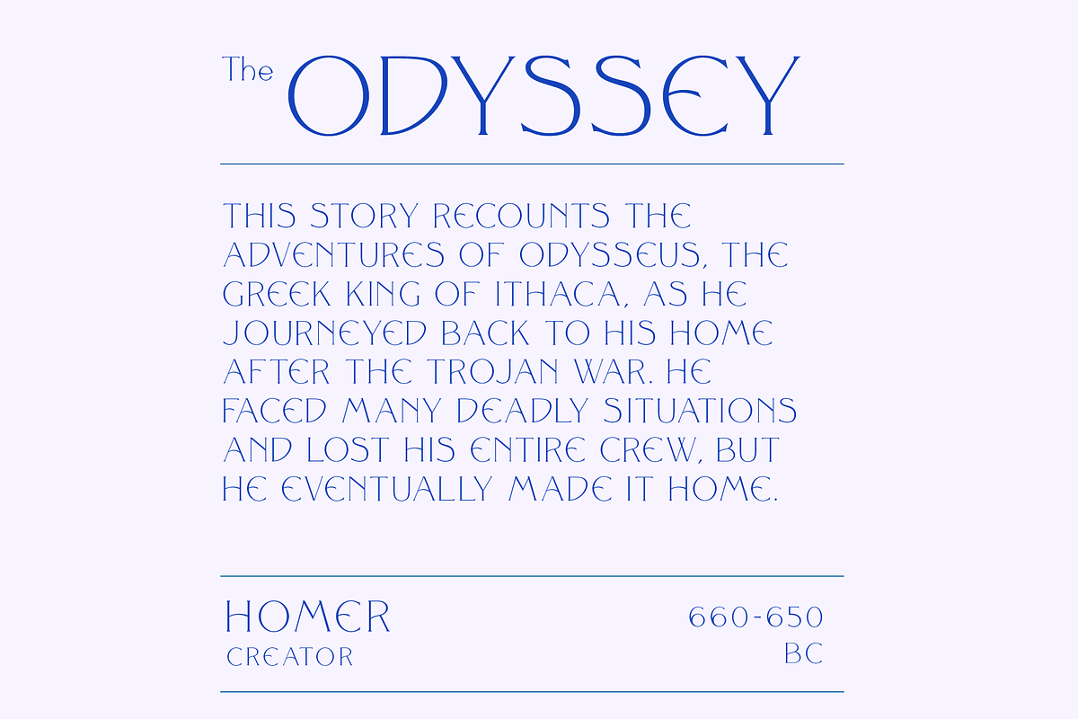 Olympus Font Family, a Serif Font by Hemphill Co (Photo 12 of 14)